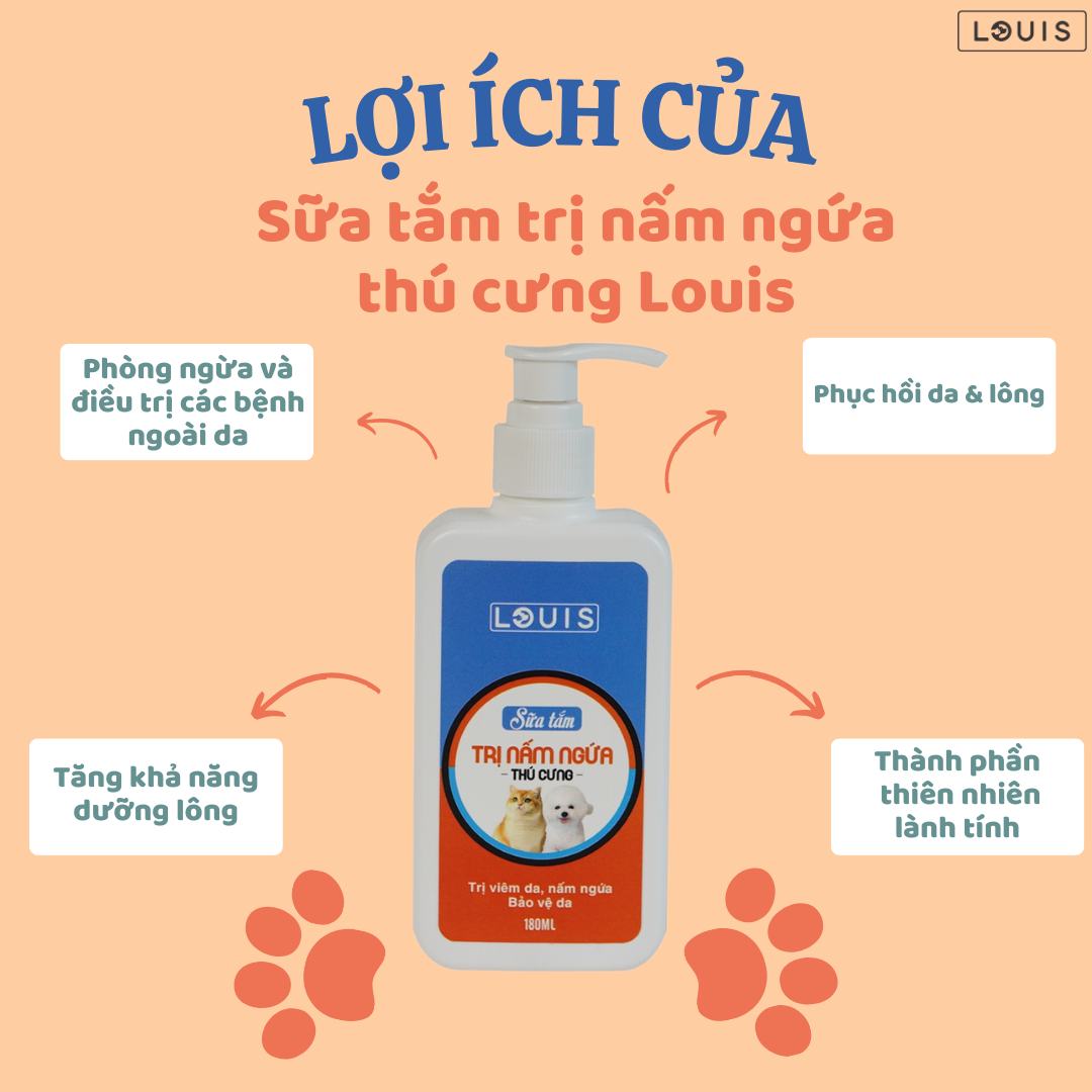 sữa tắm trị nấm ngứa Louis