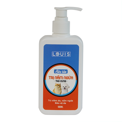 SỮA TẮM TRỊ NẤM NGỨA THÚ CƯNG LOUIS 180ml