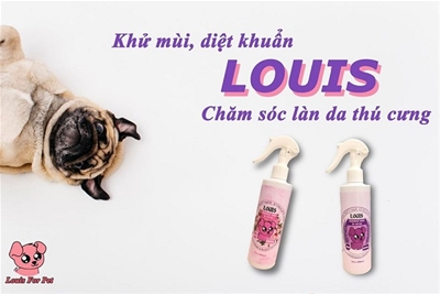 Xịt khử mùi Louis For Pet Lavender thơm ngát từ thiên nhiên